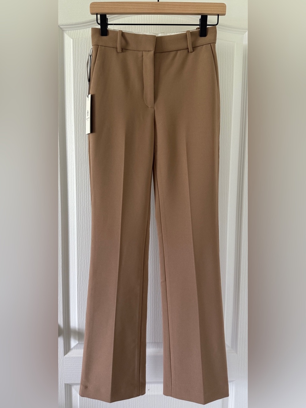 NWT Aritzia Babaton Publish Pant High Rise Bootcut Tan Trousers Size 0